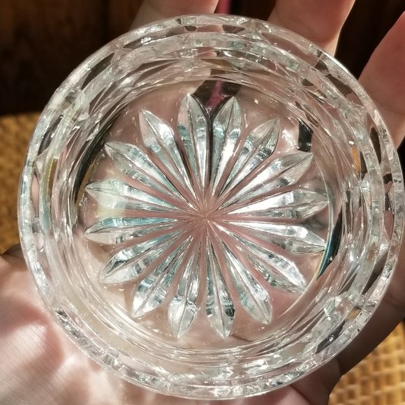 1985 Hofbauer Disney Donald Duck Lead Crystal Trinket Dish Vintage Glass EUC - Picture 8 of 9